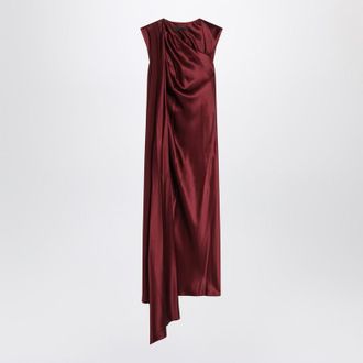 Max Mara Raspberry Cape Detail Dress