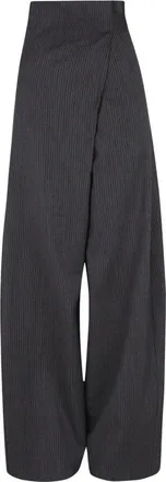 Cortana Broeken, Dames, Blauw, XS, Wol, Destino Wijde Broek