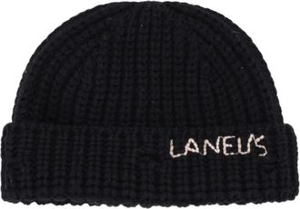 Laneus Cappello con logo ricamato - Nero