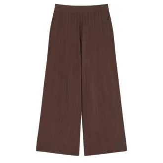 Max Mara Dames, Broeken, Bruin, Maat: L