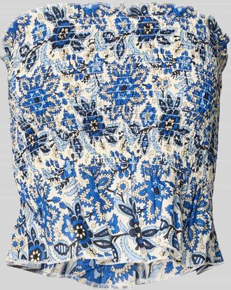 Only Slim Fit Crop Top aus reiner Baumwolle Modell KATIE in Bleu, Größe XL