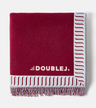 La DoubleJ Dove wool and cashmere blanket