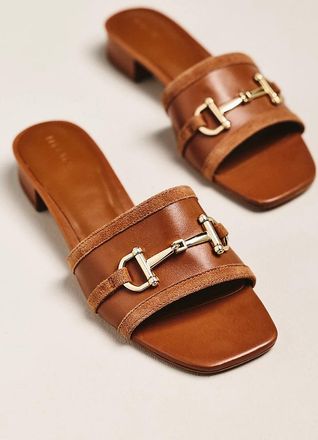 Maeve Horsebit Slide Sandals