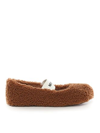 Moon Boot Shearling Ballerina Flats