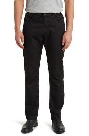 AG - Adriano Goldschmied Everett Airluxe Commuter Performance Slim Straight Pants in True Black at Nordstrom, Size 35 X 32