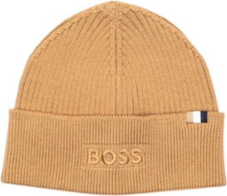 HUGO BOSS Accessoires, Heren, Beige, ONE Size, Katoen, Magico R Hat