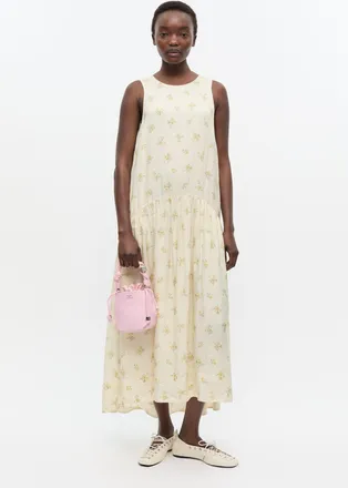 Ganni Purple Pink Mini Bou Bucket Bag