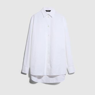Gucci GG Cotton Poplin Damier Shirt, White