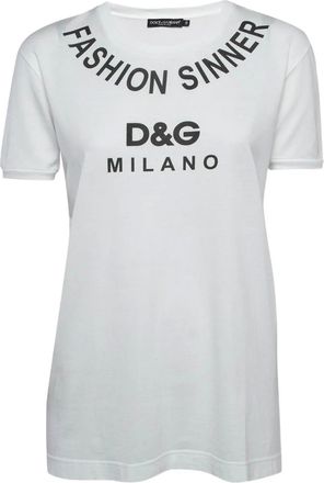 Dolce & Gabbana Fashion Sinner katoenen T-shirt - Wit