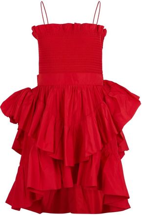Philosophy di Lorenzo Serafini Mini-jurk met dunne bandjes - Dames - Feestkleedjes - Rood - S - Polyester - Kleedjes