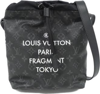 Louis Vuitton Monogram Eclipse Black Coated Canvas Shoulder Bag (Pre-Owned)