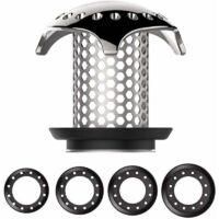 OEM Filtro Atrapapelos Para Ba&ntilde;era Zvd, De Acero Inoxidable, Para Desag&uuml;es De Ba&ntilde;eras, Compatible Con Desag&uuml;es De 3,5 Cm A 4,5 Cm - Crezuo