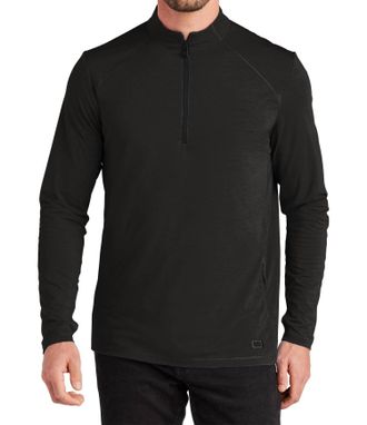 Ogio Mens Motion Zip Top In Blacktop