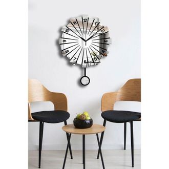 Wallity Orologio da parete, orologio decorativo, soggiorno Clock Argento