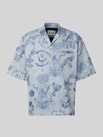 Scotch & Soda Modern Fit Freizeithemd mit Brustleistentasche in Marine, Gr&ouml;&szlig;e XXL