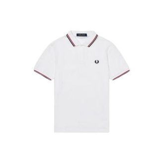 Fred Perry Hombre, Camisetas, Blanco, Talla: 2XL