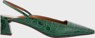 Giuseppe Zanotti Morpheus Croc-Printed Leather Slingback Pumps