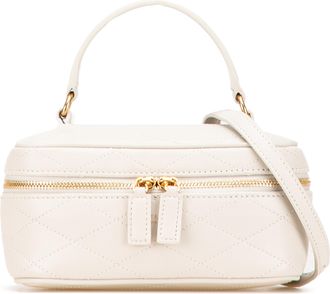 Saint Laurent Pre-owned Womens Quilted Crossbody Top Handle - Light Grey Leather - One Size