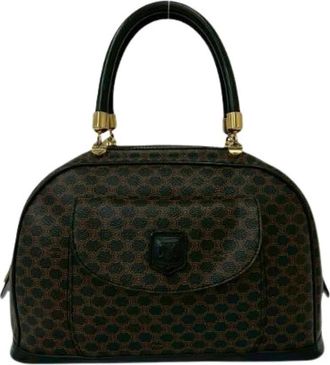 Celine Pre-owned Macadam Leren Handtas - Dames - Vintage Handtas - Bruin - ONE Size - Leer - Vintage