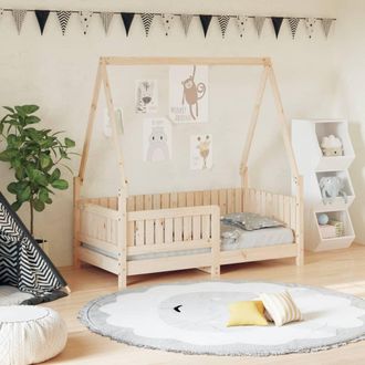 vidaXL Vidaxl - Estructura De Cama Para Ni&ntilde;os Madera Maciza De Pino 70x140 Cm