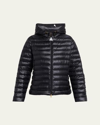 Moncler Igelhood Water-Repellent Hooded Down Jacket