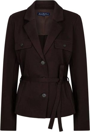 Red Button Blazer & Riem Punta - Dames - Jassen - Bruin - Maat: L Leer