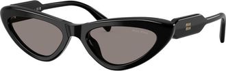 Miu Miu Cat-eye Sunglasses - Black - One Size