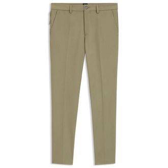 BOSS Slim-fit pants in cotton-blend twill