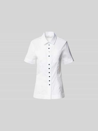 Paco Rabanne Hemdbluse mit Druckknopfleiste in Weiss, Gr&ouml;&szlig;e XS/S