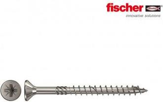 Fischer 200x Power-fast Ii Fpf Ii Czp 4,5 X 60 Mm Bc Senkkopf Mit Kreuzschlitz Pz2 Teilgewinde Galvanisch Verzinkt Blau Passiviert - 670319