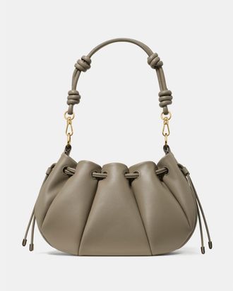 Kate Spade New York Womens Pinch Crossbody Bag - Grey Leather - One Size