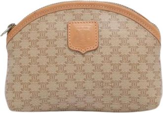 Celine Pre-owned Clutches, female, Beige, Size: ONE SIZE Pre-owned Canvas Clutch