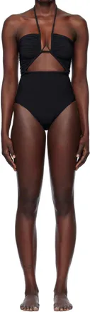 Rick Owens Womens Prong Bather Swimsuit In Black