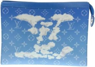 Louis Vuitton Pre-owned Pochette - Heren - Vintage Tassen - Blauw - ONE Size - Vintage