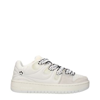 Barrow Witte Leren Lage Sneakers