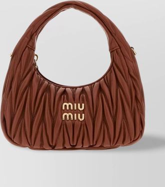Miu Miu wander nappa leather shoulder bag
