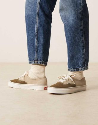 Vans Authentic - Sneakers marroni bicolore-Marrone