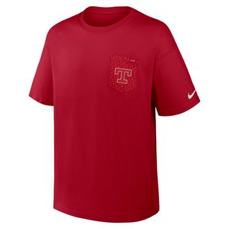 Nike Texas Rangers City Connect 2-Hit Max90 Pocket Nike Mens MLB T-Shirt in Red | 04T76DLTER-QUY