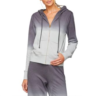 Sundays Perry Hoodie In Smoke Dip Dye