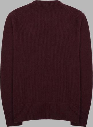 Burberry Wool Cashmere Logo Sweater - Burgundy