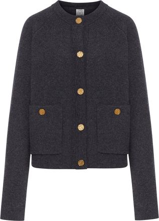 Toteme CARDIGAN WITH HAMMERED BUTTONS - Toteme - Woman