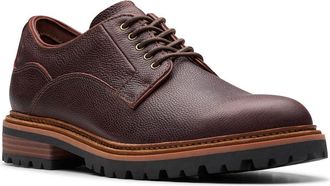 Clarks Clarkridge Mens Lo Sneaker, Red, 39.5 EU