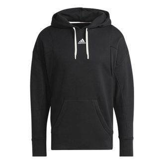 adidas Mens adidas Logo Printing Hooded Long Sleeves Black HC3479