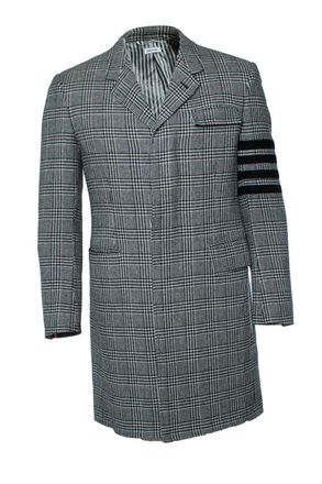 Thom Browne Check pied de poule blazer coat
