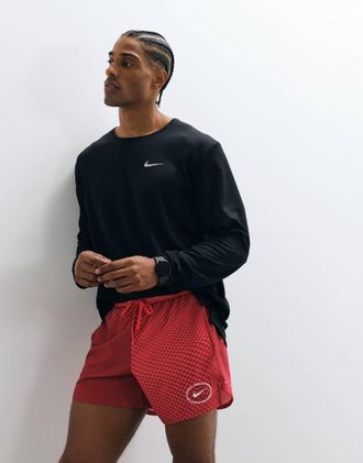 Nike Stride Dri-FIT - Pantaloncini da 5 rossi-Rosso