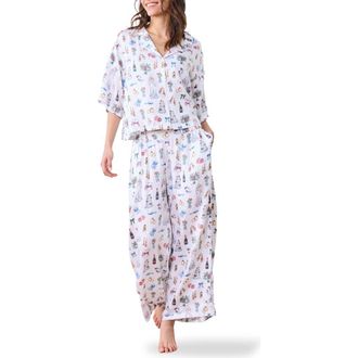 Printfresh Wildest Dreams Pajamas in Coastal Cloud at Nordstrom, Size X-Small