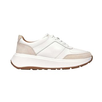 FitFlop Fit Flop Dames/Dames F-Mode Leren Flatform Trainers (Wit)