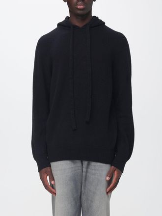 Laneus Relaxed Fit Knit Hoodie in Merino Wool and Cashmere