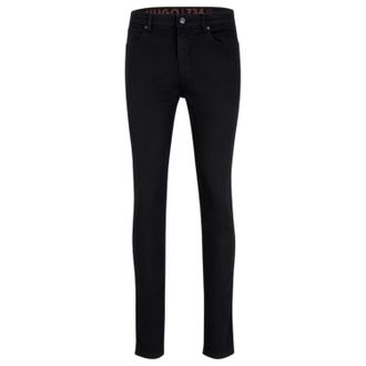 HUGO BOSS Skinny-jeans van katoenen denim voor heren (Zwart)