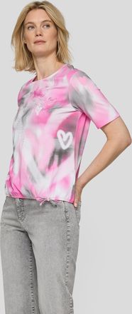 Rabe T-Shirt RABE, Damen, Gr. 36, krokus, Jersey, Obermaterial: 48% Baumwolle, 48% Modal, 4% Elasthan, bedruckt, normal h&uuml;ftbedeckend, Rundhals, Shirts T-S